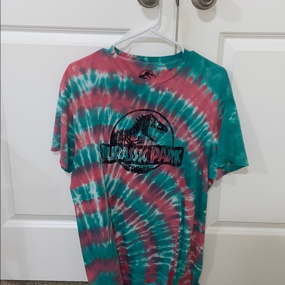 Tie Dye Jurassic Park oversized tshirt